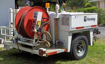 We offer professional rooter services.